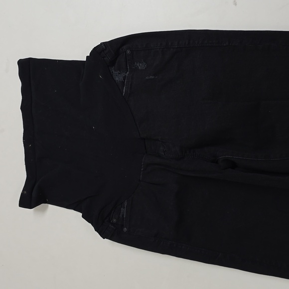 Mother The Looker Ankle Fray Jeans in Guilty As Sin (Maternity) - Picture 3 of 11